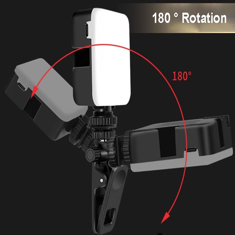 RGB LED Video Lights with clip Photography Selfie- Camera flashlights photo