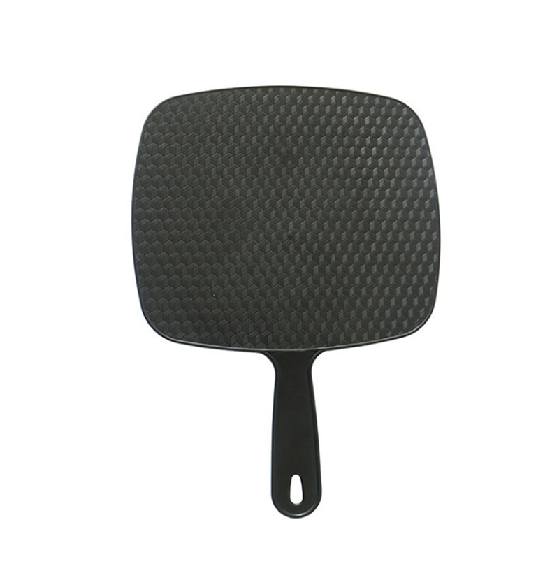 jm-002 Hand Mirror Salon Barber Hairdressing Handheld Mirror with Handle Square
