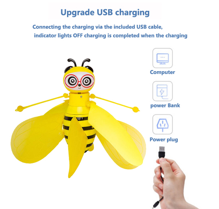 LAGPOUSI Flying Ball Luminous Kid's Flight Balls Electronic Infrared Induction Aircraft Remote Control Toys Mini Helicopter Children Gift