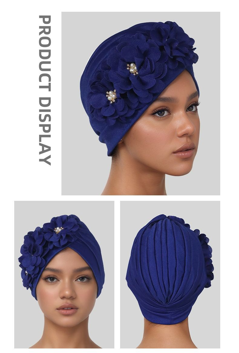 Fashion Selection Traditional Muslim Women's Headband Applique Fashion Casual Hat