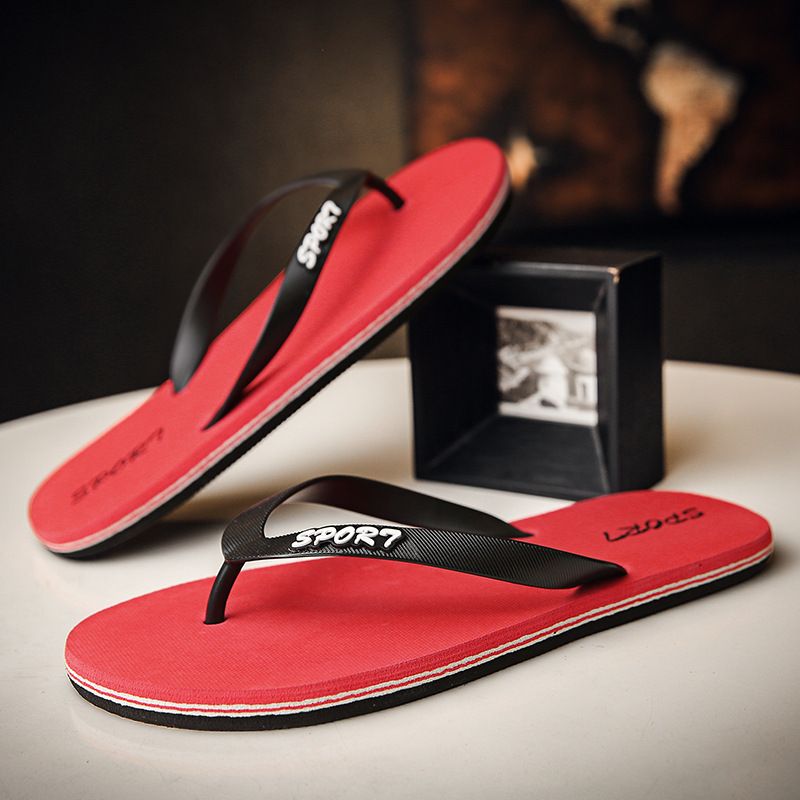 8901 Men's Summer New Retro Anti Slip Flip Flops ,Home Casual Slippers