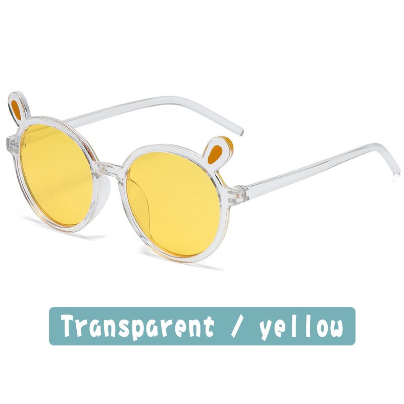 1545 Children Sunglasses Baby Sun Glasses Rabbit Ears Trendy Boys Girls Cute UV400 Kids Round ShadesC11