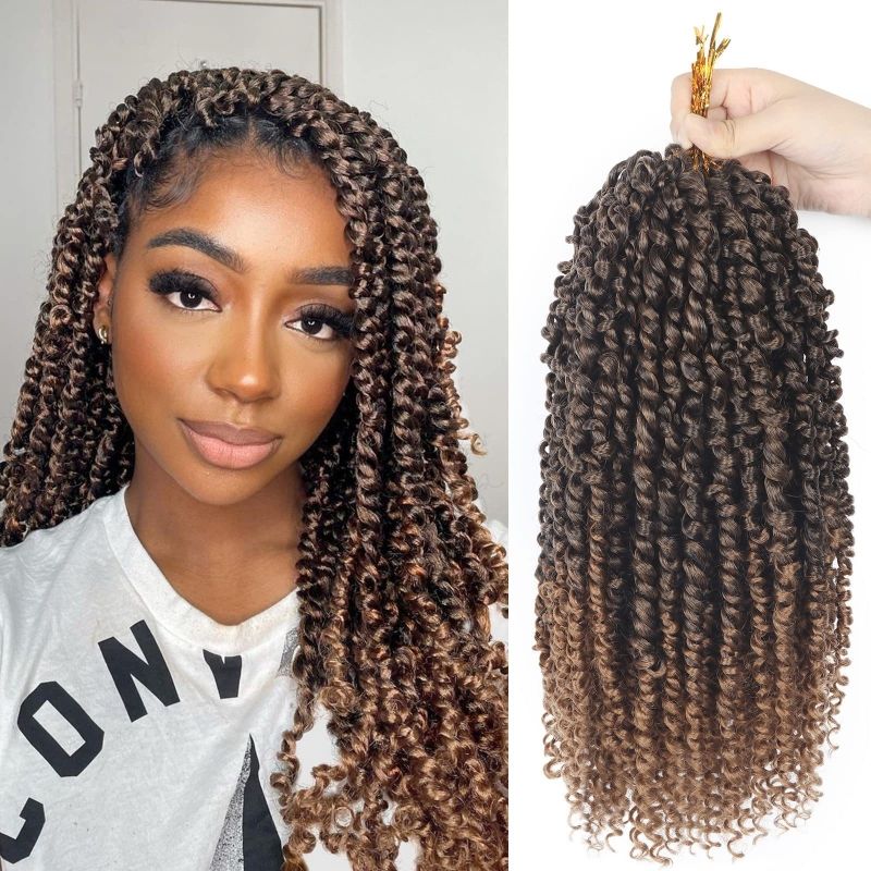 12 inches Spring twisted crochet hair wig Passion Twist Crochet Hair synthetic hair CRRSHOP wigs 
