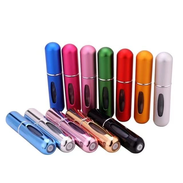 Refillble 5ml Refillable Mini Perfume Spray Bottle Aluminum Spray Atomizer Portable Travel Cosmetic Container Perfume Bottle