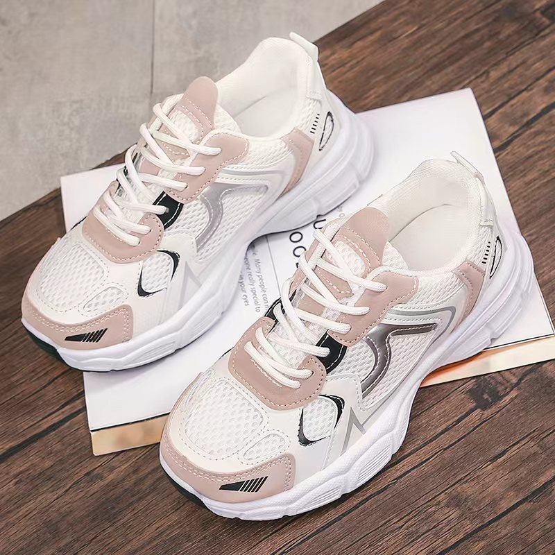 BA—6001 Women's New Mesh Breathable Running Shoes Lightweight Platform Sneakers