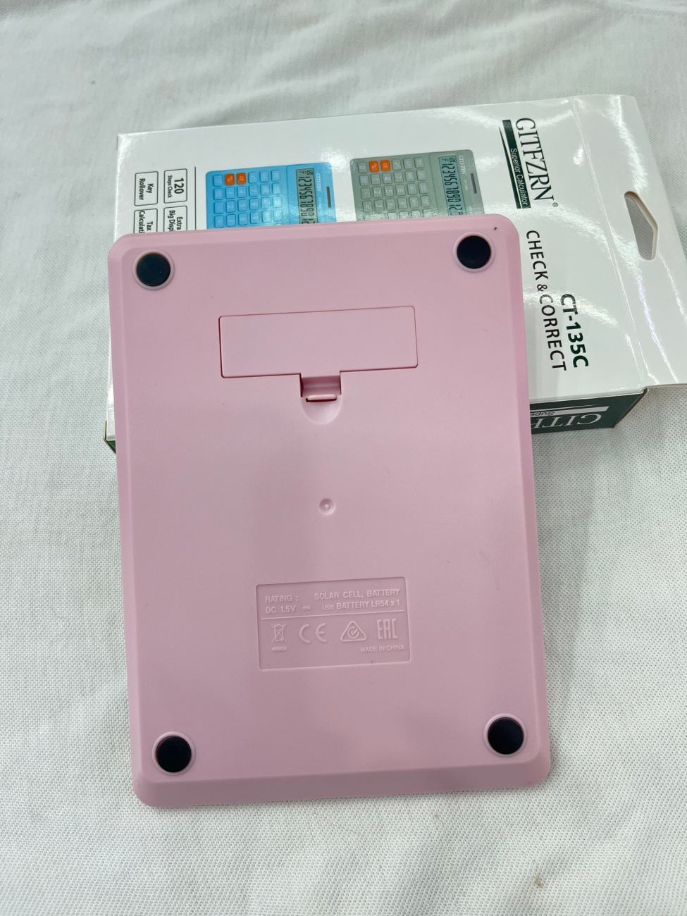 Candy Color High-Appearance Portable Calculator Anti-Slip Body 12 Digit Large Screen Desktop Calculating Machine for Student Office Accounting Daily Use