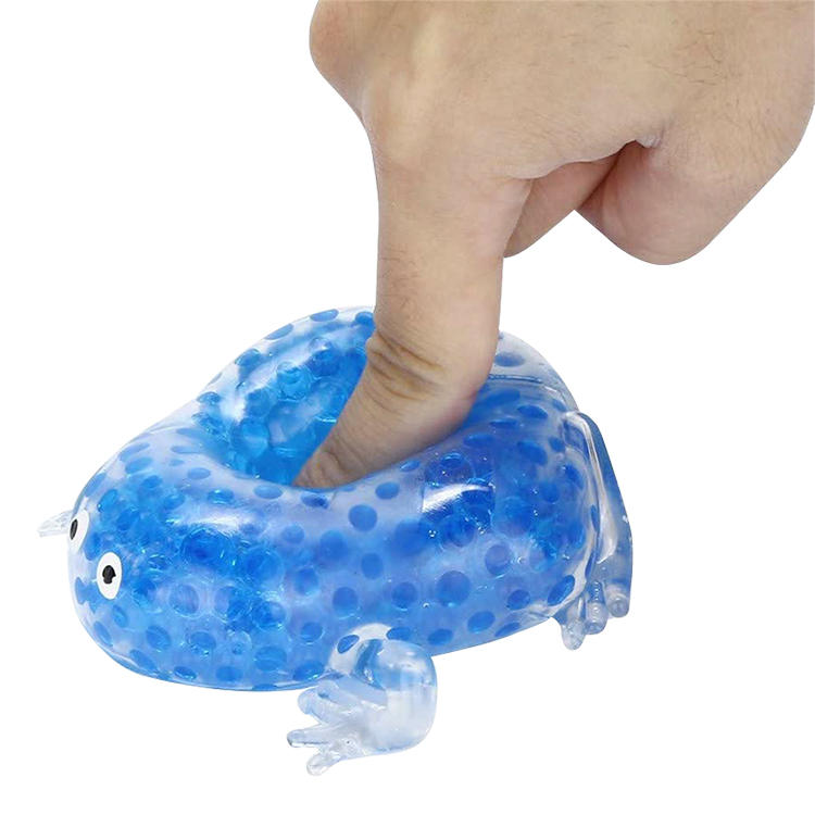 Small Cute Frog Water Bead Filled Squeeze Squishy Stress Ball Sensory Fidget Toy