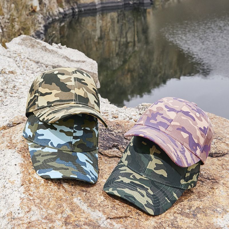 2255 Men's and Women's Fashion Camouflage Baseball Caps, Outdoor Casual Sunscreen Hats