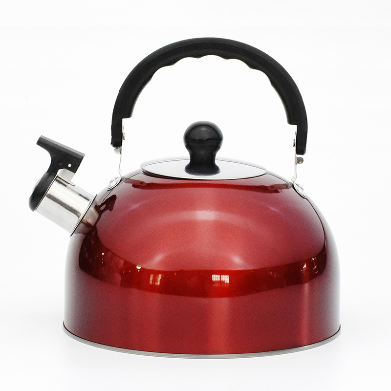 BY 2 Liter 3 Liter 4 Liter Stainless Steel Whistling Tea Kettle - Modern Stainless Steel Whistling Tea Pot for Stovetop with Cool Grip Ergonomic Handle 
