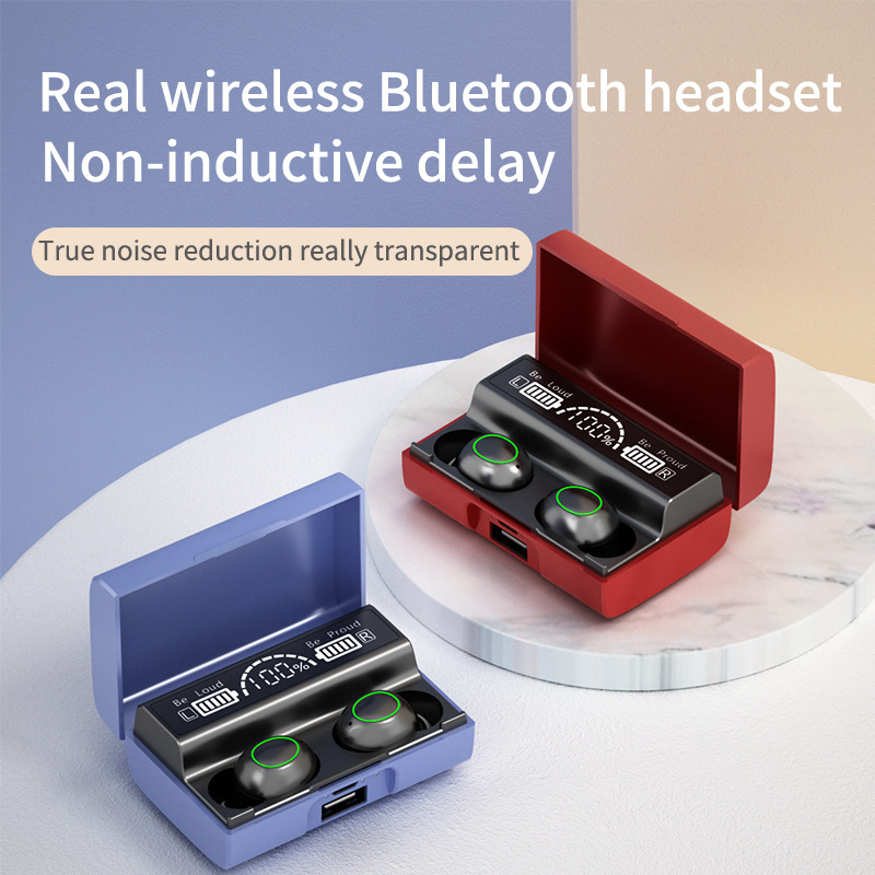 2022 New xg01 xg02 wireless Bluetooth headset digital display battery touch Mini earphone