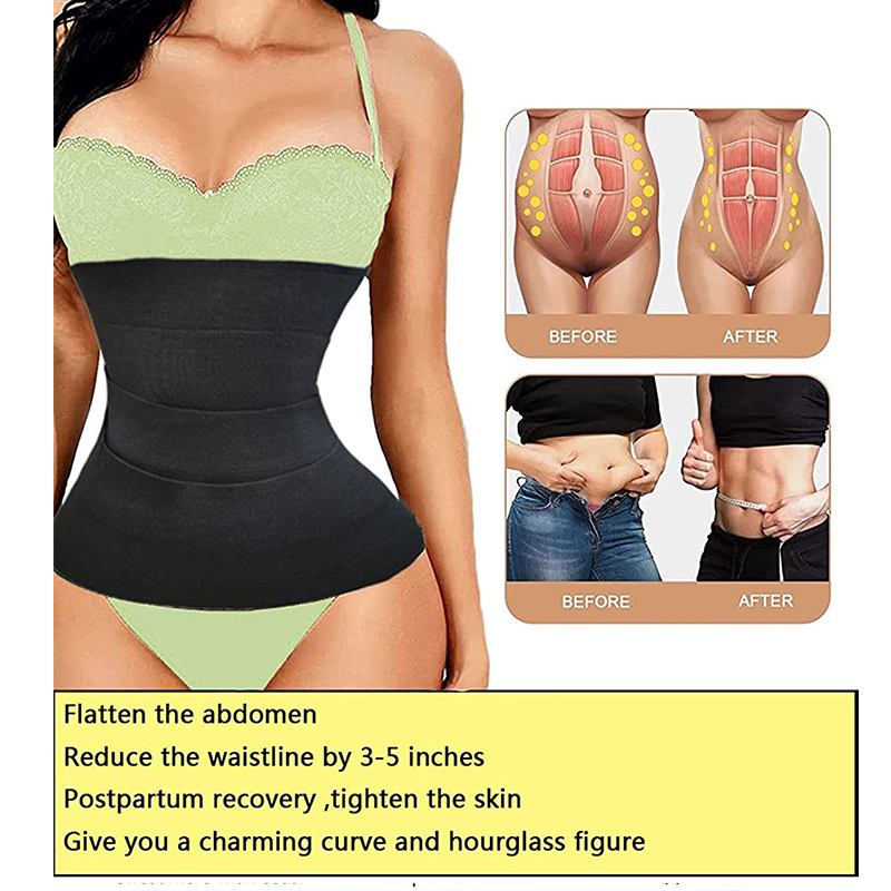 Wrap Waist Trainer Shaperwear Belt Women Slimming Tummy Belt Corset Top Stretch Bands Cincher Body Shaper Snatch Me Up