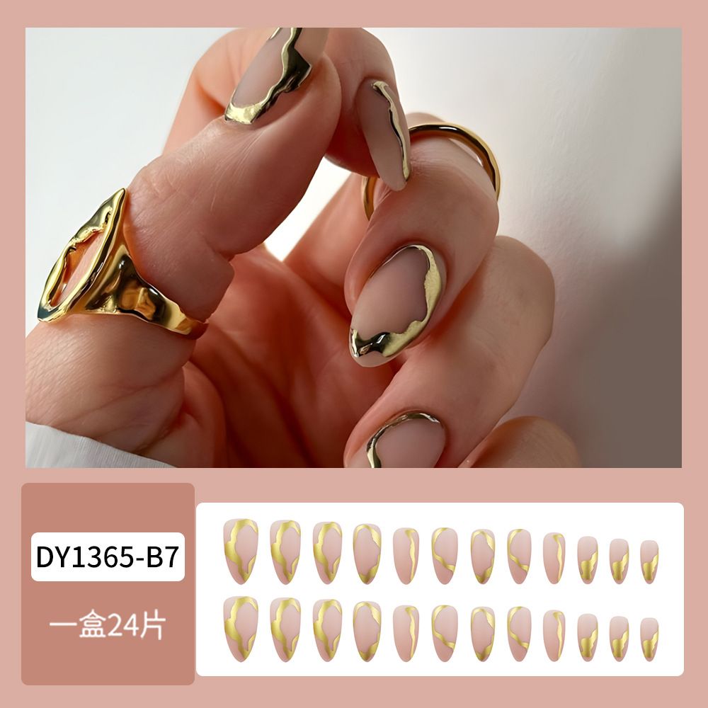 24Pcs/Box Charming Pink Flame Short Ballet Wearable Fake Nails press on Square Head Full Cover Detachable Finished Fingernails