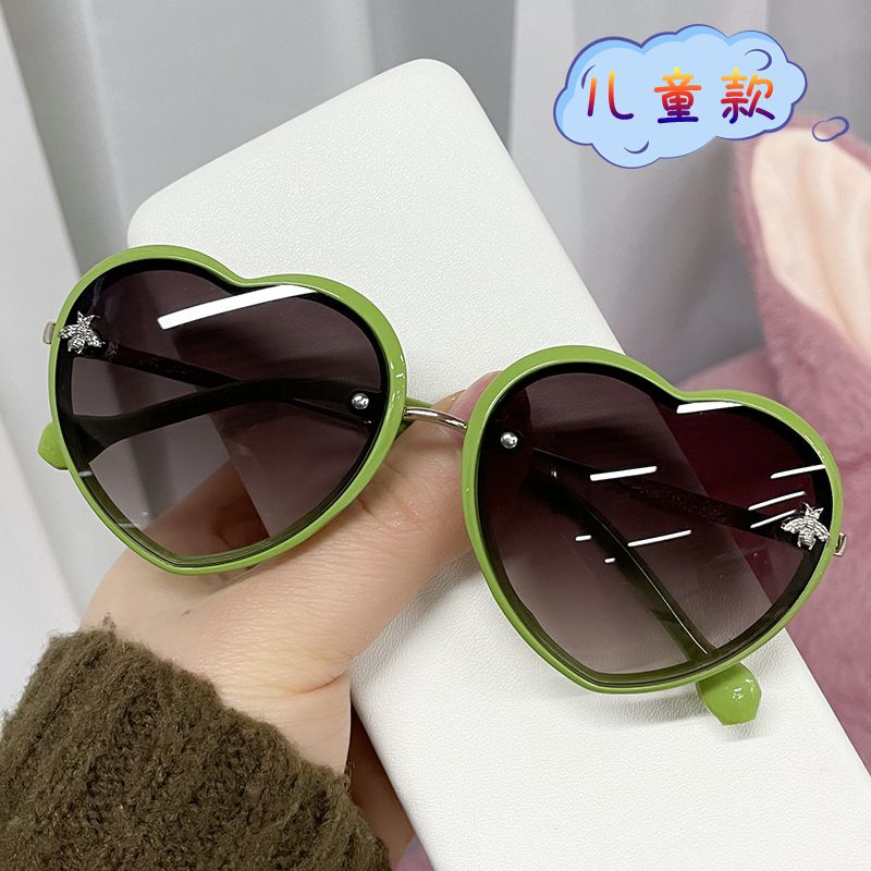 0208 Children's New Candy Color Sunglasses Love Sunglasses