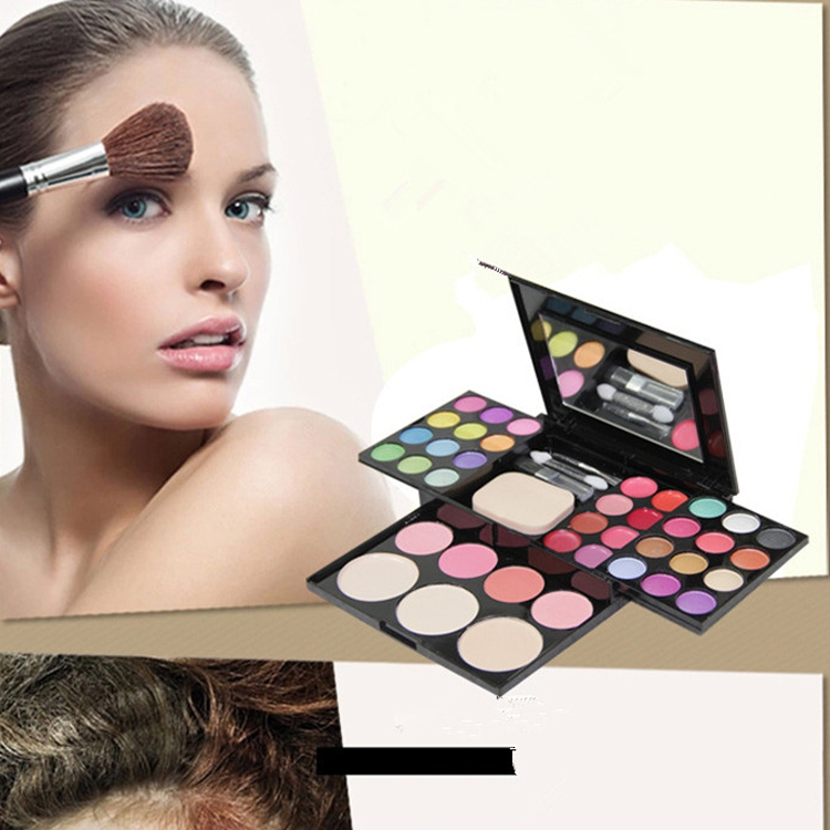 Makeup Tray Combination Cosmetic Set Eyebrow Palette Foundation Palette Blusher Lipstick Make UP Kit