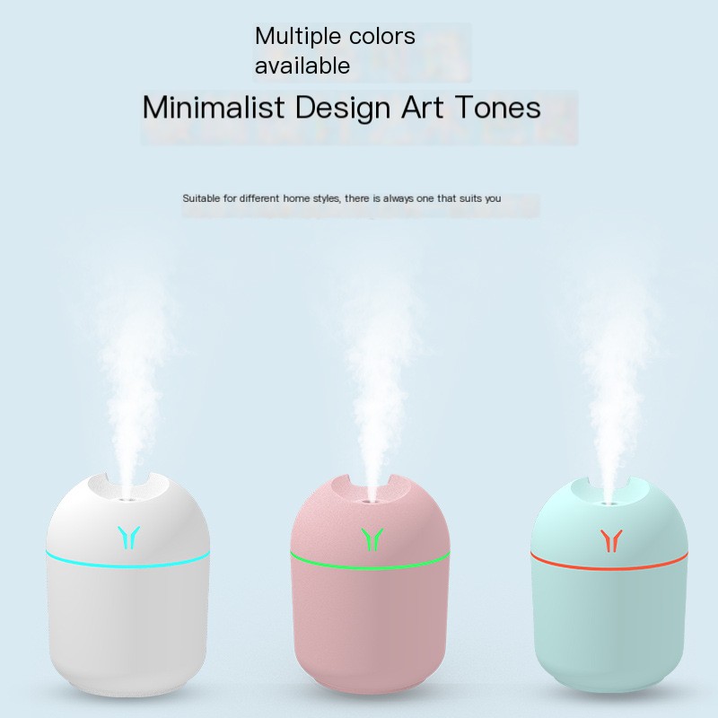 250ML Mini Air Humidifier USB Car Purifier With LED Lamp