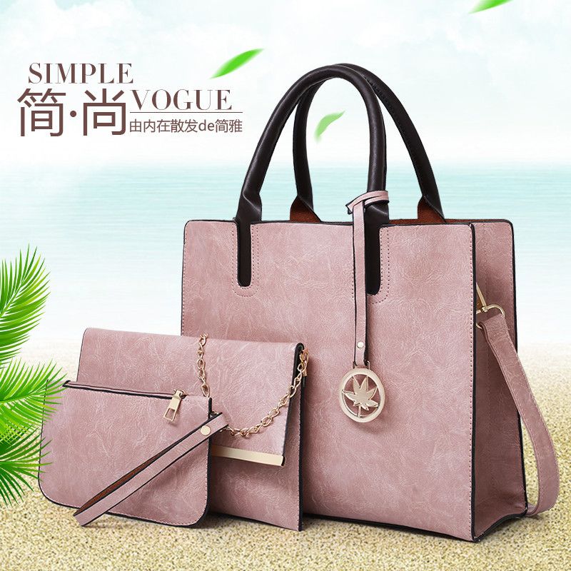 Large capacity women's bag 2024 new model mother bag mother bag Europe and the United States large bag multi-set shoulder bag 8824