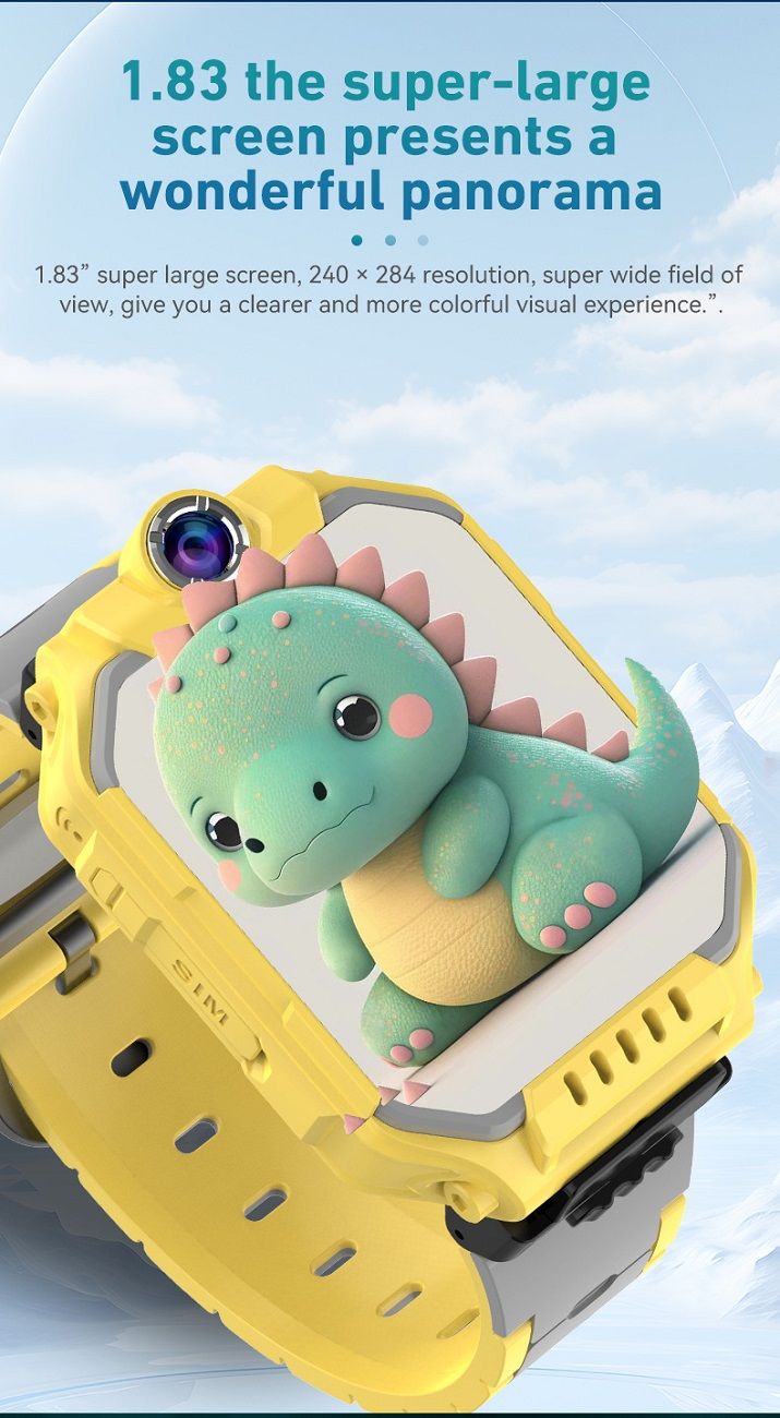 Kids Smartwatch GPS Tracker + Video / Voice Chat | SOS Button | 