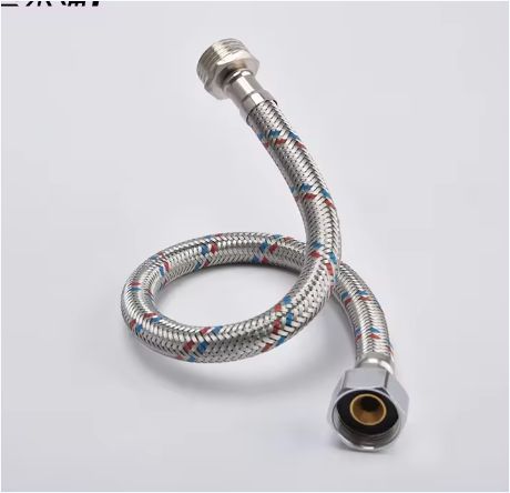 60cm Long flexible metal hose Fittings Braided Stainless Steel Wire Flexible Braided Metal Hose
