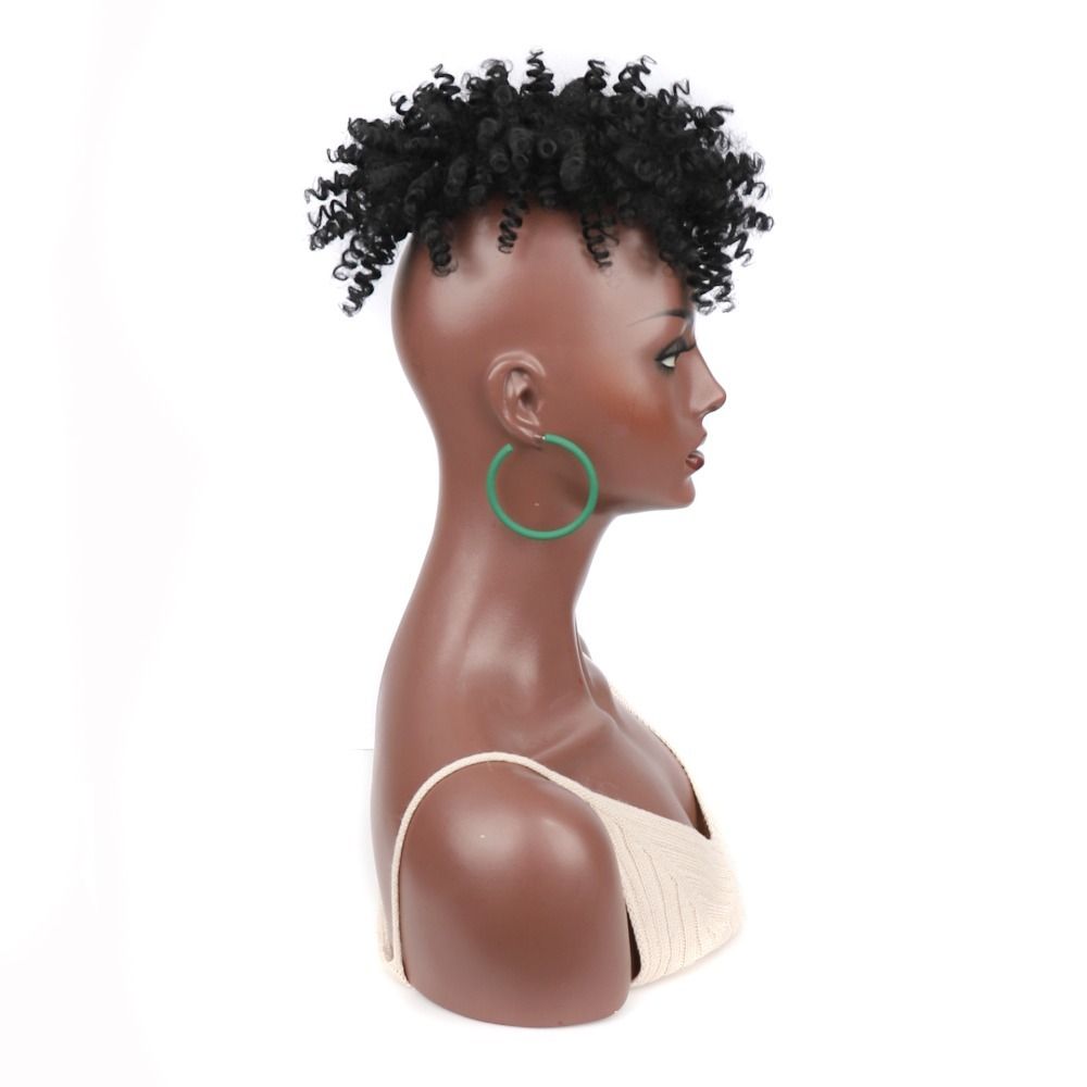 TopKiss Voluminous Curly Wig for Women - Low Temperature Fiber Fake Hair Extension Piece Local