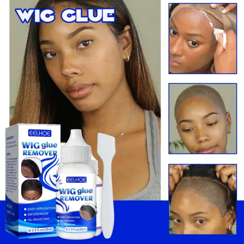 Jaysuing 38ml Wig Glue Only Scalp Invisible Bonding Easy Application  Waterproof Oil-resistant Hide Hairline Natural Appearance