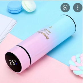 500ml Smart Water Bottle Intelligent Stainless Steel Thermos LED Temperature Display Bottles Vacuum Flasks Thermoses Cup 24hrHAPPINESS COMES