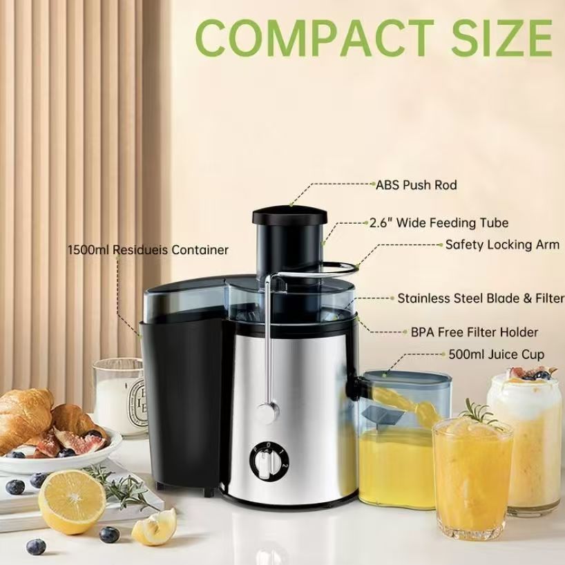 Electric Centrifugal Juicer Fruit Vegetable Blender Automatic Residue Juice Separation Original Juice Machine