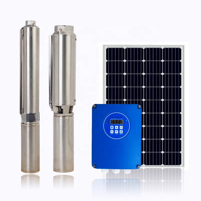 3SPW1-14P Solar System DC Submersible Pump Borehole Deep Well Solar Water Pump 0.3-5HP Solar Pump