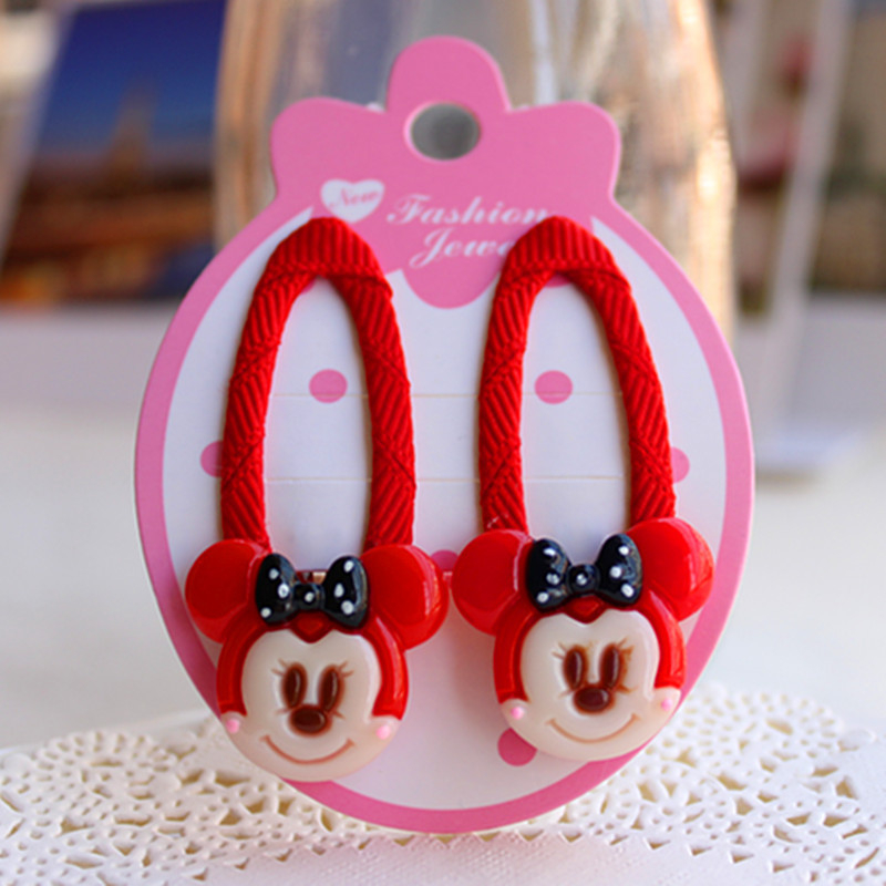  4PCS Children's hair card female baby cute hair clip super cute 2022 new girls princess resin BB clip hair accessories