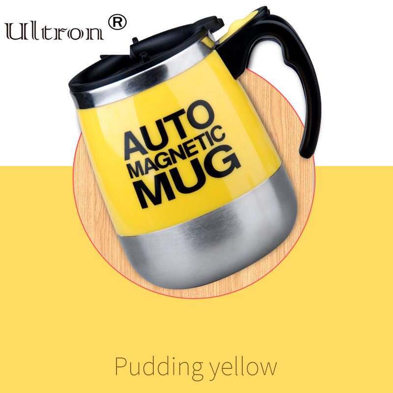 Ultron New Automatic Self Stirring Magnetic Mug 304 Stainless Steel Coffee Milk Mixing Cup Creative Blender Smart Mixer Thermal Cups