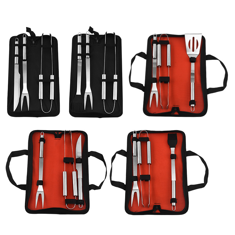 KJ225T 3 Piece Set BBQ Accessories Barbecue Set Barbecue Utensil Camping Outdoor Cooking Tool Set