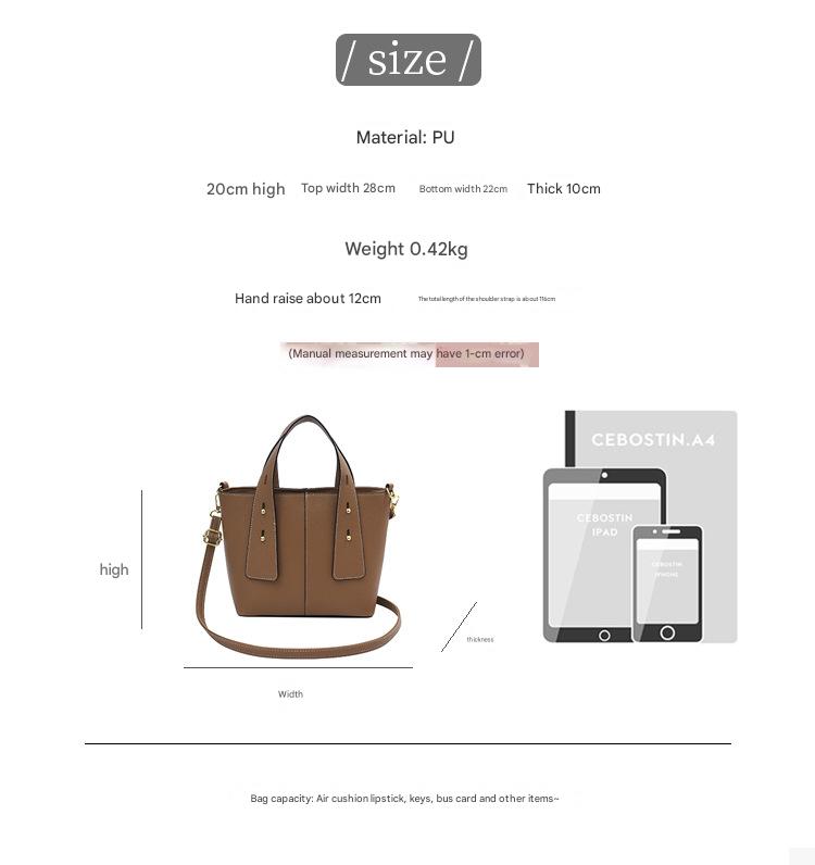 Miss DG 2025 new fashion texture bag casual trend large capacity shopping bag handbag