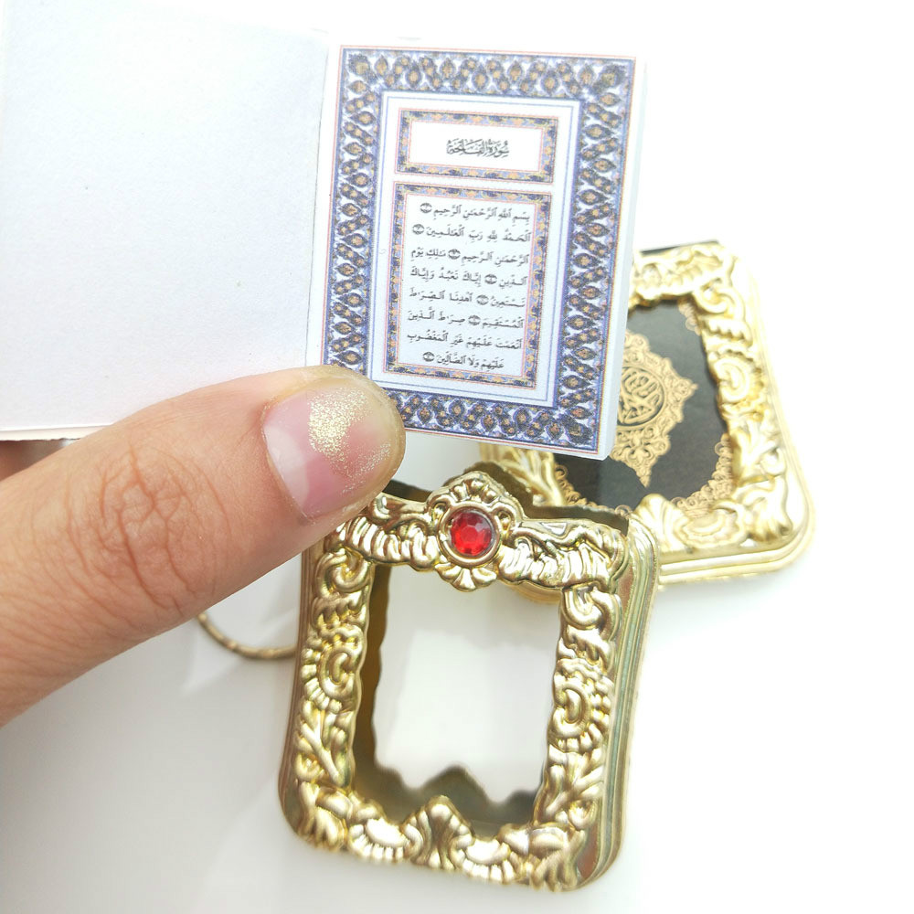 Arabic real Quran Keychain Eid Mubarak mascot Muslim Party Event Memorial gift for Guests