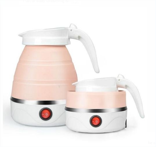 Genetic Electric Foldable Silicon Kettle - 0.6 Liters - Pink