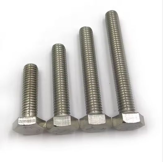 Standard Hex Head Bolt, Half Thread, High Strength Steel. Zinc Plated.  Small galvanizing Assured  Bolt Exterior Hex Bolt Good Quality Extension Bolts titanium Stainless hex bolt