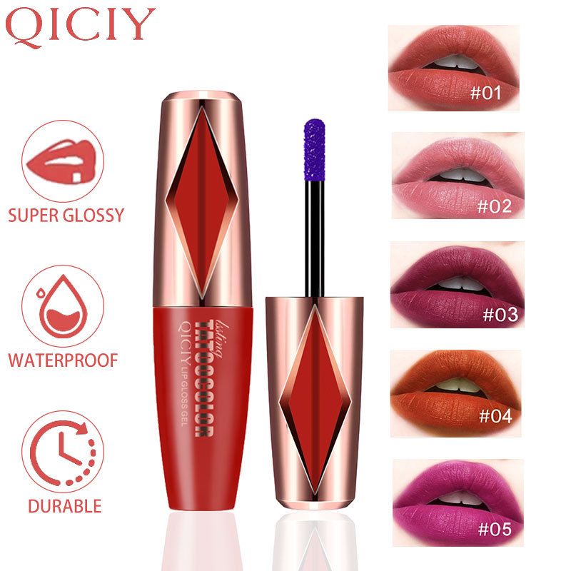 Lipstick Tear off lip gloss colorfast smudge proof Tear off the red lip glaze CRRSHOP women beauty care makeup