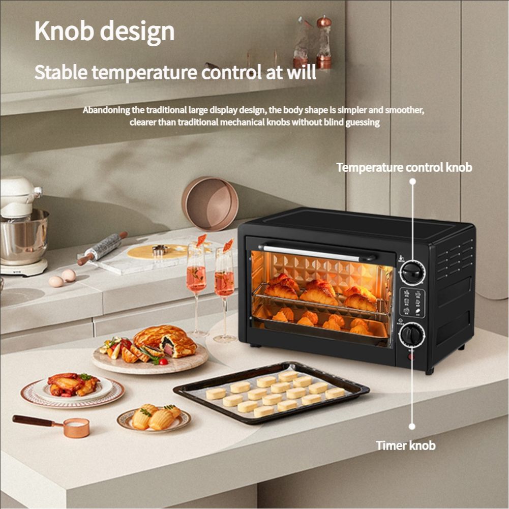8-Slice Extra Wide Convection Toaster Oven, Fits 9"x13" Oven Pans and 12" Pizza, Bake, Toast, Broil, and Keep Warm Functions, Countertop Compact Design 