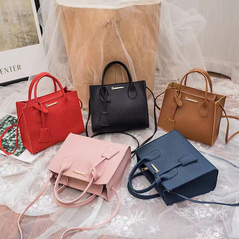2022 PU Fashion Women Bags Summer New Crocodile Pattern Handbag Shoulder Messenger Chain Lock Small Square Bag 