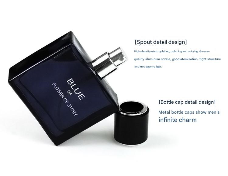 Flower Story Azure Men's Perfume - Long-Lasting Light Fragrance Ocean Note Cologne