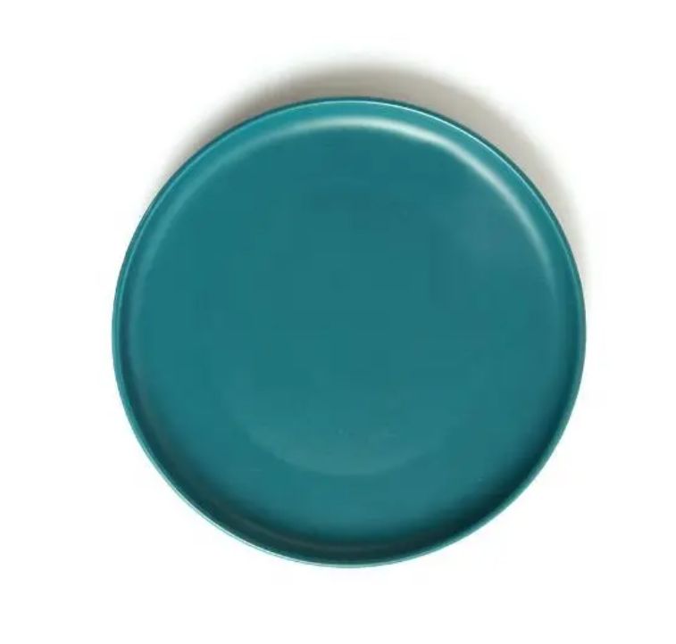 Round Ceramic Plate Modern Creative Pizza Plate Tableware - Nordic Style Colorful glaze for home, restaurant, and hotel kitchen - Micorwavw and dishwasher safe - T-13