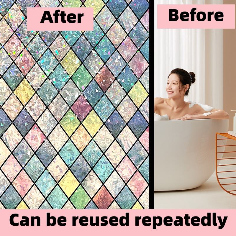 Sticker,Matte, electrostatic, glass doors and windows, stickers, office, one way film, windows, privacy, glue free, translucent opaque stickers, thermal insulation film