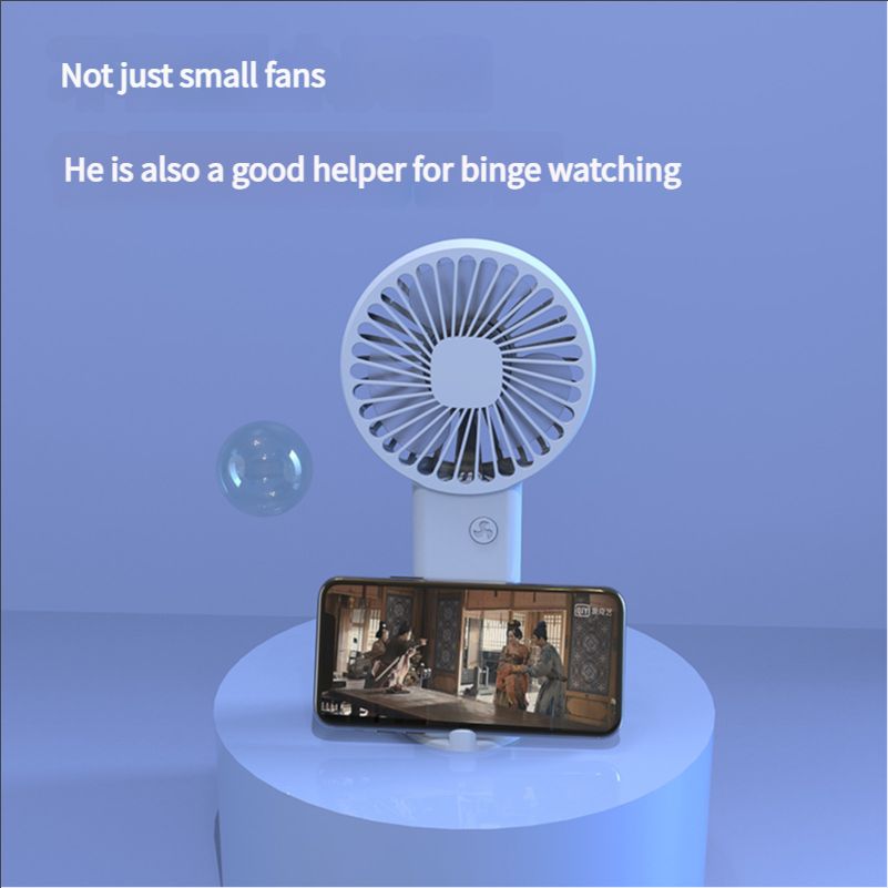 Handheld fan, usb charging small fan, portable mini dormitory desktop, silent gift logo