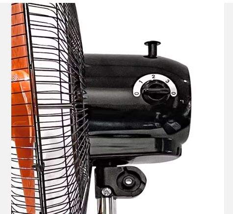 Itel New 18 inch 5 Blades electric standing fan 360 Degree Rotation 5 Hole Wheel Base Portable High Velocity Fan