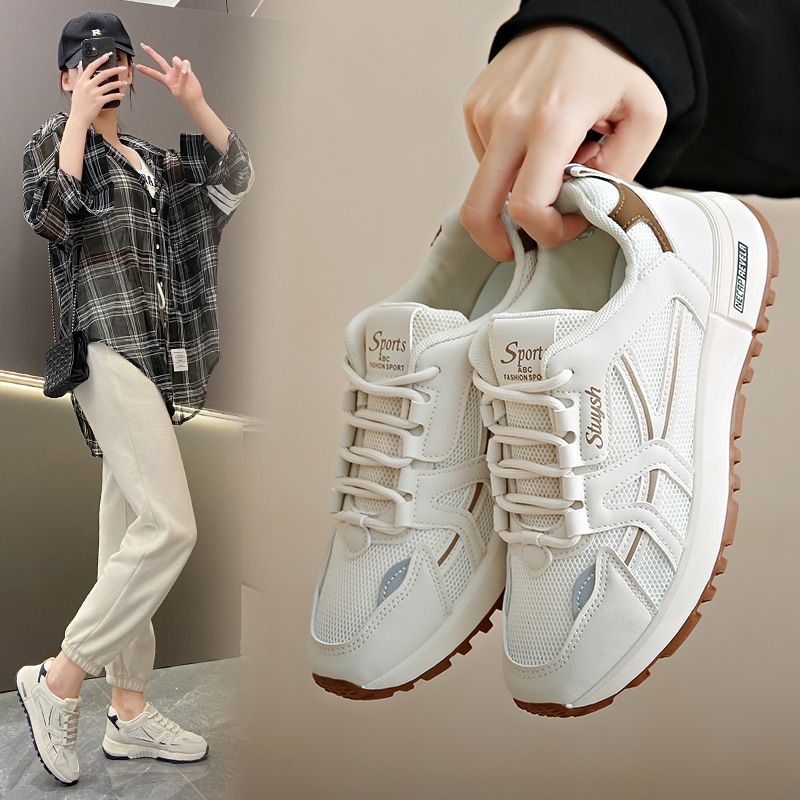 New women's shoes fashion thick soled Gump shoes women 2024 breathable Korean college style students casual sports board shoes FD-15