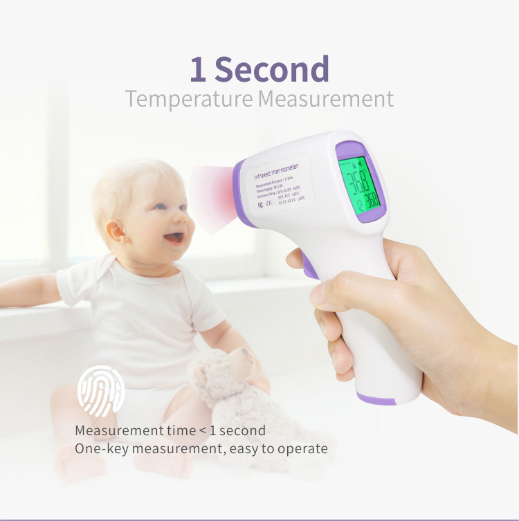 No Touch Infrared Forehead Thermometer Suitable for Baby and Adult | Use with Instant Read | for Fever, Medical Digital Body