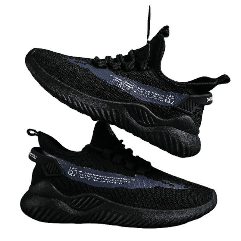 men's mesh sports running shoes casual boys' cloth shoes lace-up style