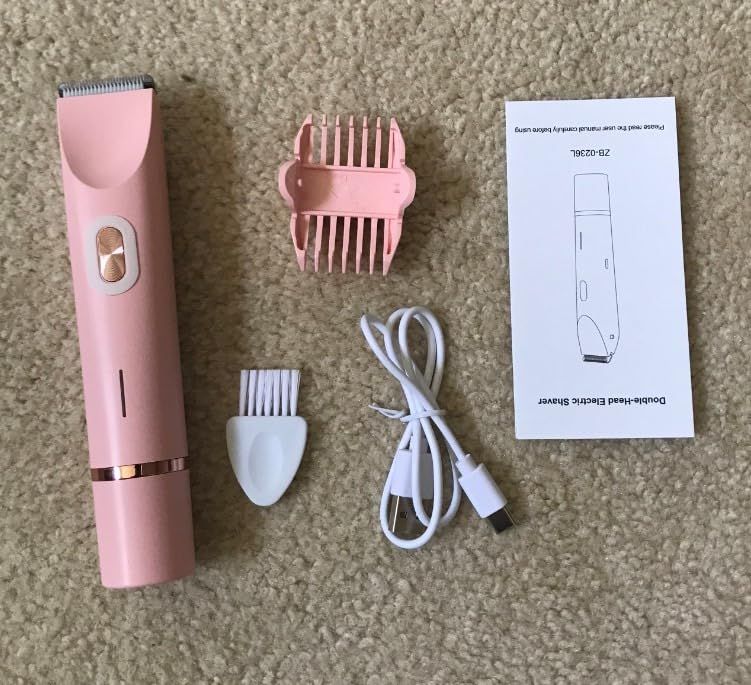 Epilator Women's Depilatory Device Double Head Shaver Private Parts Trimmer Anti-scratch Digital Display Electric Shaver Women's Epilator