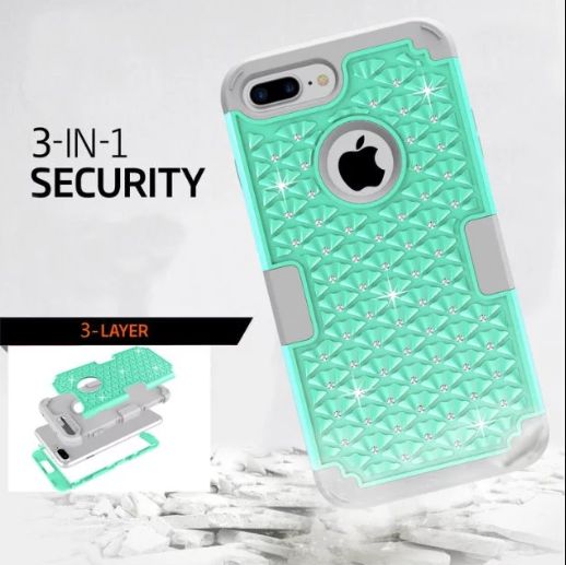 iPhone 7PLUS case, iPhone SE Case 3in1 Hybrid High Impact Soft Silicone Shockproof Hard PC Protective Case Cover for Apple iPhone