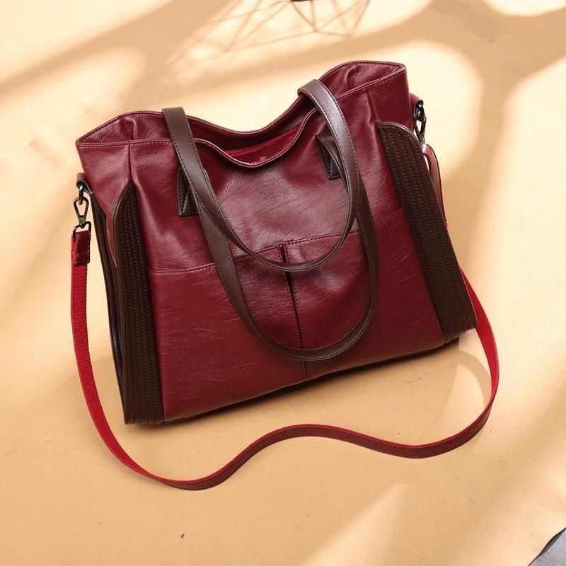 Women Fashion Large Capacity Handbag, Casual Versatile Shoulder Bag, Multi-purpose Portable Crossbody Tote Bag for Daily Commute Travel
