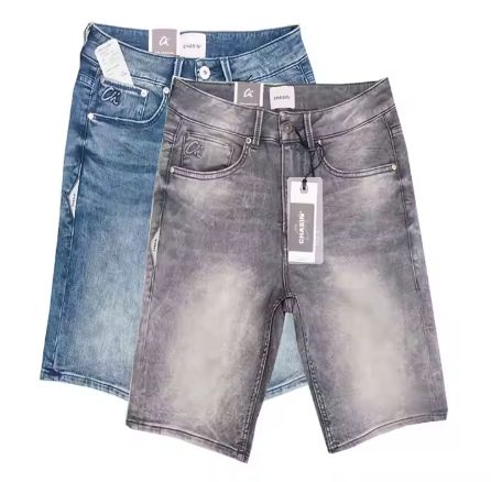 Summer High-Quality Men's Jeans Shorts Denim Fabric Outdoor Baggy Vintage Distressed Stone Wash Denim Shorts Men