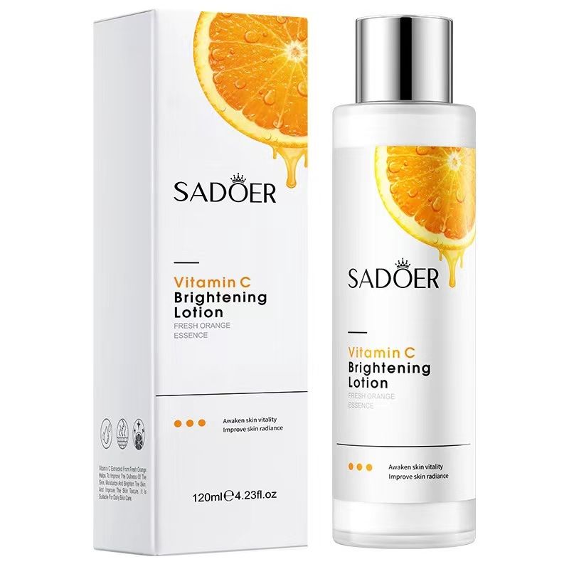 SADOER Organic Orange Extract Essence Whitening Serum Vitamin C Skin Rejuvenating Revitalizer Facial Serum